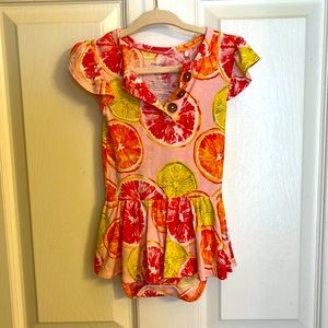 Posh Peanut floral bodysuit Sz 12-18m